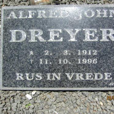 DREYER Alfred John 1912-1996