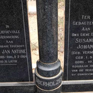 OBERHOLZER Pieter Jan Antonie 1885-1964 &amp; Susanna Johanna VERMEULEN 1878-1971