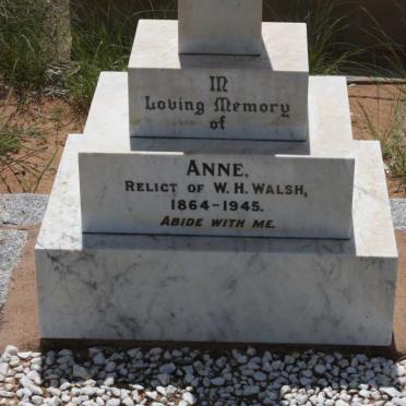 WALSH Ann 1864-1945