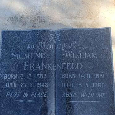 FRANKENFELD William 1881-1960 & Sigmund 1885-1943