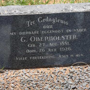 OBERHOLSTER G. 1881-1926