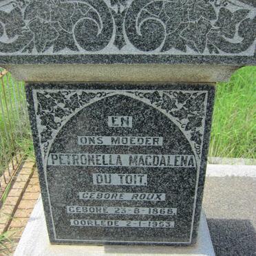 TOIT Petronella Magdalena, du nee ROUX 1868-1953