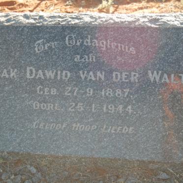 WALT Izak Dawid, van der 1887-1944