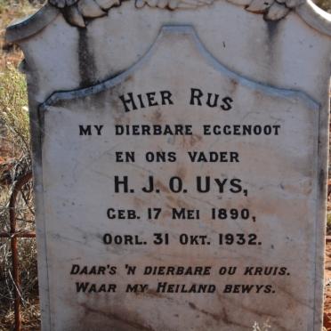 Northern Cape, HERBERT district, Wildebeest Hoek 163, farm cemetery