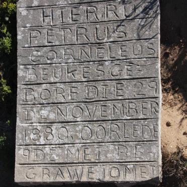 BEUKES Petrus Corneleus 1880-