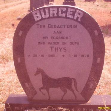 BURGER Thys 1905-1978