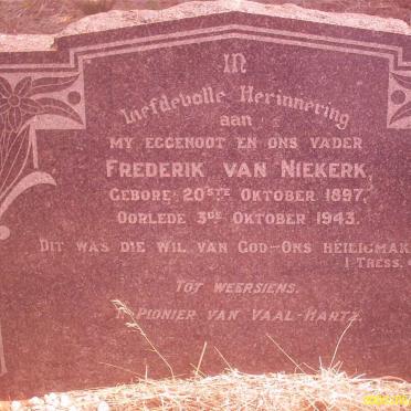 NIEKERK Frederik, van 1897-1943