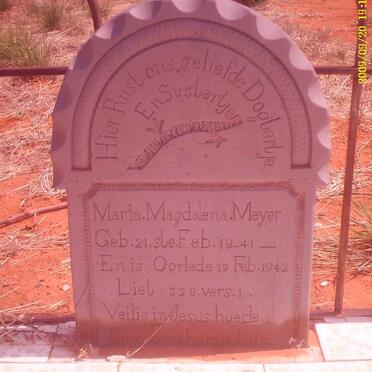 MEYER Maria Magdalena 1941-1942
