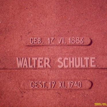SCHULTE Walter 1886-1940