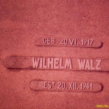 WALZ Wilhelm 1917-1941