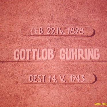 GUHRING Gottlob 1898-1943