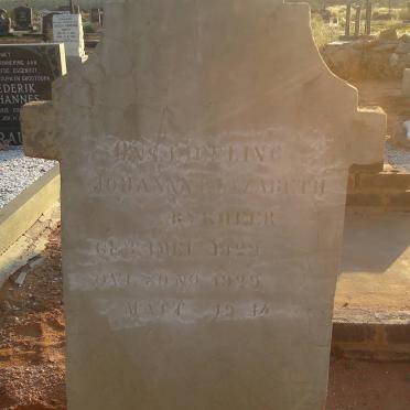 RYKHEER Johanna Elizabeth 1929-1929
