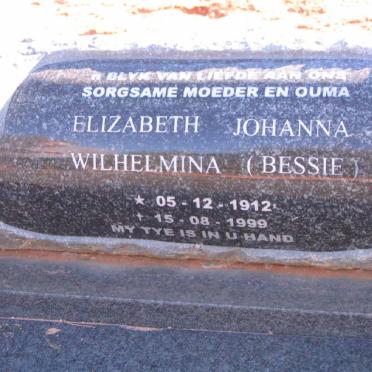 RENSBURG N.J., Janse van 1913-1990 &amp; Elizabeth Johanna Wilhelmina 1912-1999