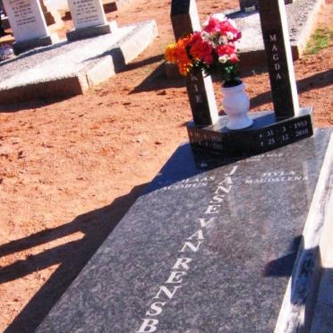 RENSBURG Niekie, Janse van 1950-2007 &amp; Magda 1953-2010
