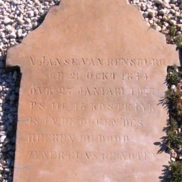 RENSBURG Nicolaas, Janse van 1844-1927 &amp; Lenie DU PLESSIS 1852-1918 