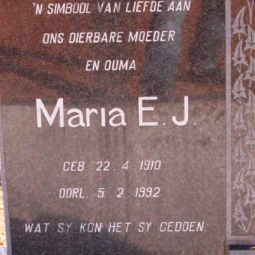ROSSOUW Gideon J. 1907-1971 &amp; Maria E.J. 1910-1992