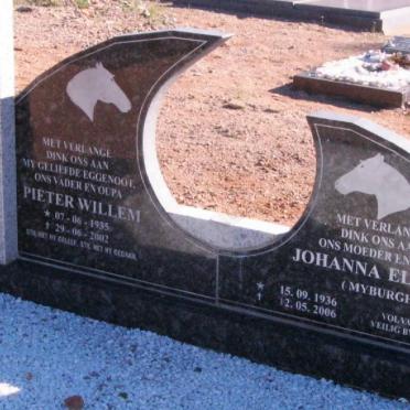THIRION Pieter Willem 1935-2002 &amp; Johanna Elizabeth MYBURGH 1936-2006