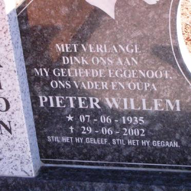 THIRION Pieter Willem 1935-2002 &amp; Johanna Elizabeth MYBURGH 1936-2006 