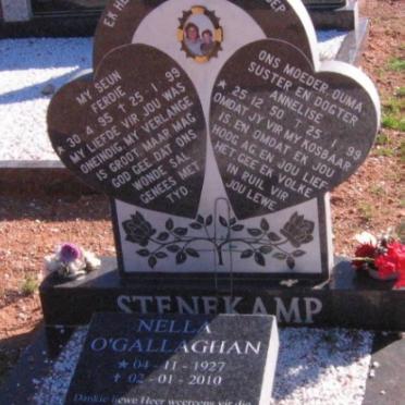 STENEKAMP Annelise 1950-1999 :: STENEKAMP Ferdie 1995-1999 :: O'GALLAGHAN Nella 1927-2010