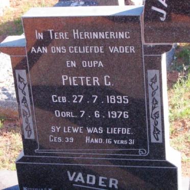 RENSBURG Pieter C., Janse van 1895-1976 &amp; Cornelia M. 1897-1975 
