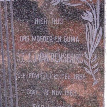 RENSBURG W.L.J., van 1887-1941 &amp; S.C.J.J. POWELL 1888-1963