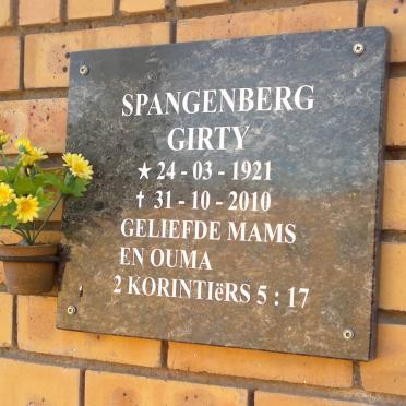 SPANGENBERG Girty 1921-2010