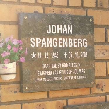 SPANGENBERG Johan 1946-2003