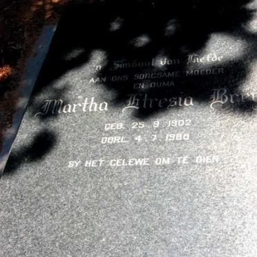 BREYL Martha Etresia 1902-1986