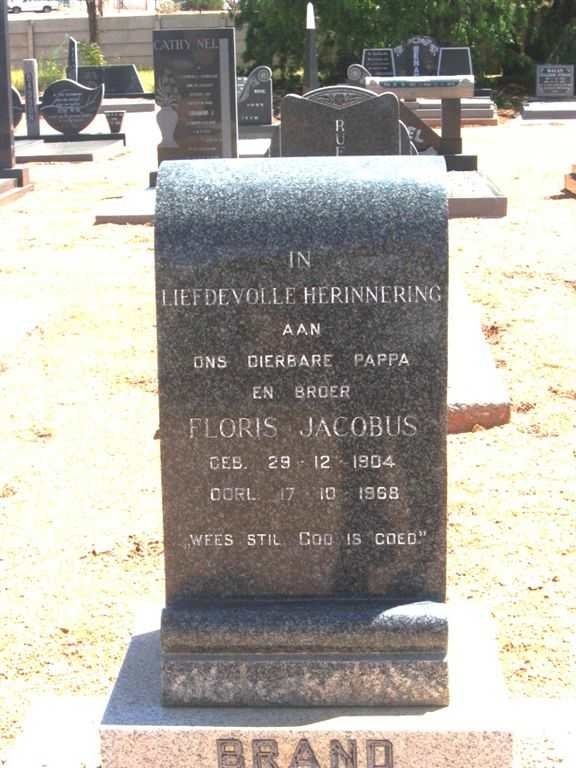 BRAND Floris Jacobus 1904-1968