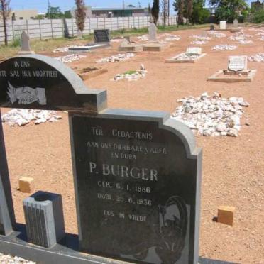 BURGER P. 1886-1936