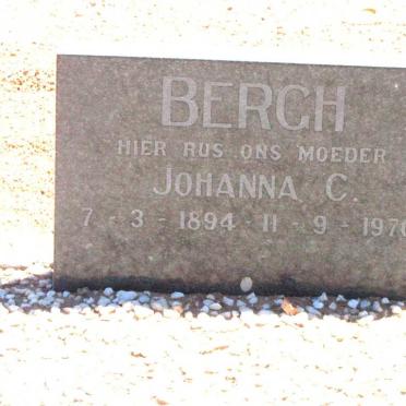 BERGH Johanna C. 1894-1970