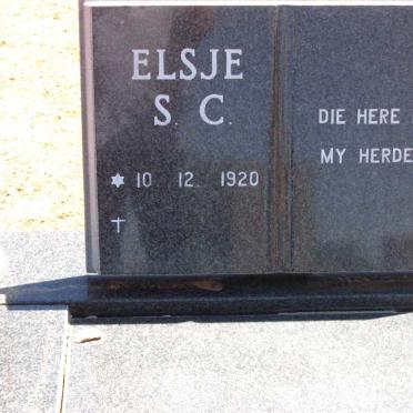 BURGER Elsje S.C. 1920-