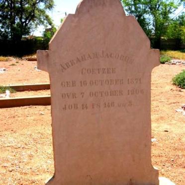 COETZEE Abraham Jacobus 1871-1906