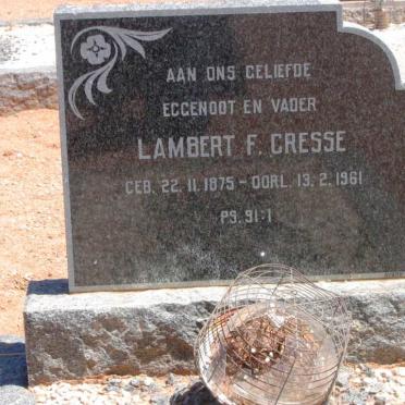 GRESSE Lambert F. 1875-1961