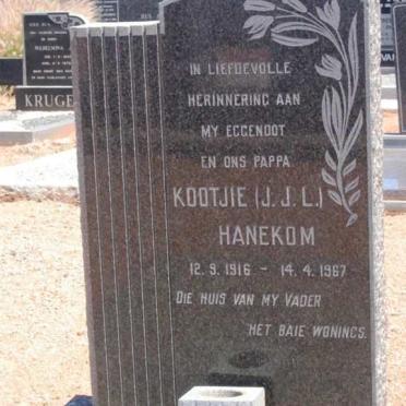 HANEKOM J.J.L. 1916-1967