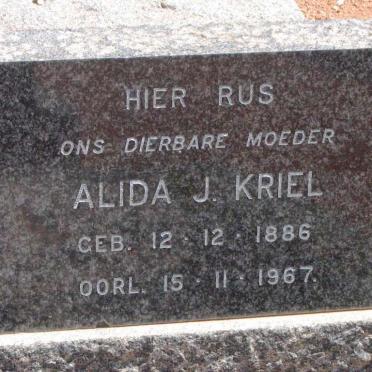 KRIEL Alida J. 1886-1967
