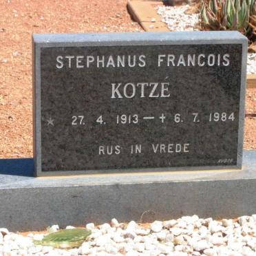 KOTZé Stephanus Francois 1913-1984
