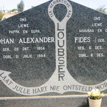 LOUBSER Johan Alexander 1904-1984 &amp; Fides PAUW 1907-1986