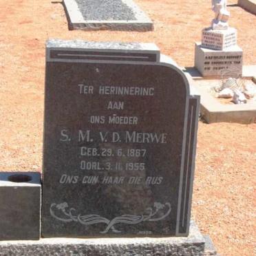 MERWE S.M., v.d. 1867-1955