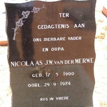 MERWE Nicolaas J.W., van der 1900-1974