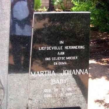 MANS Martha Johanna 1911-1991