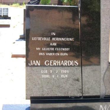 MANS Jan Gerhardus 1906-1974