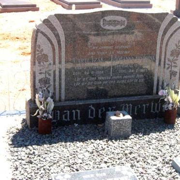 MERWE Carel Izak, van der 1888-1956 &amp; Johanna Hendrina ROETZ 1897-1967