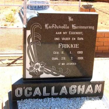 O'CALLAGHAN Frikkie 1919-1981
