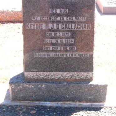 O'CALLAGHAN Keydie N.J. 1879-1954