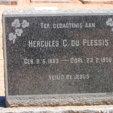 PLESSIS Hercules C., du 1883-1958