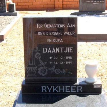 RYKHEER Daantjie 1918-1991