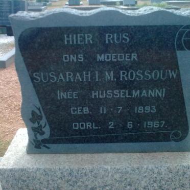 ROSSOUW Susarah I.M. nee HUSSELMAN 1893-1967