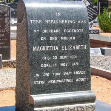 ROSE Magrietha Elizabeth 1901-1971