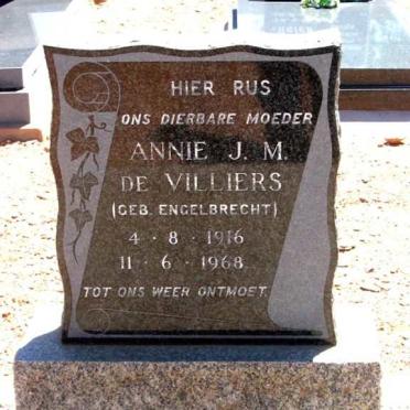 VILLIERS Annie J.M., de nee ENGELBRECHT 1916-1968